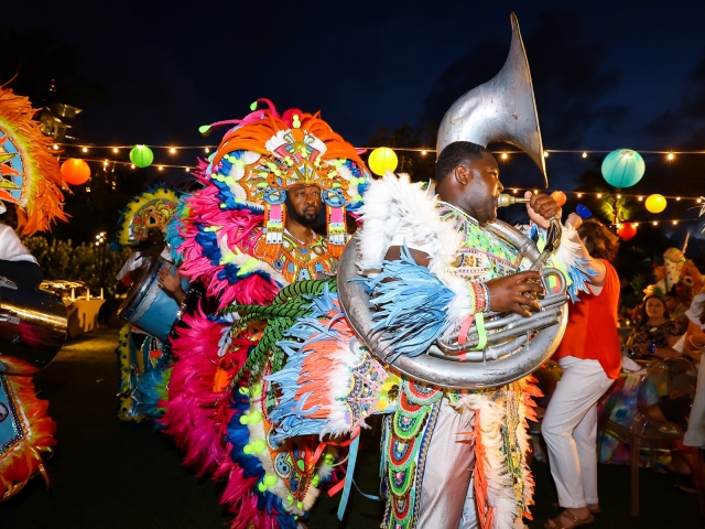 Junkanoo parade at incentives trip in Bahamas