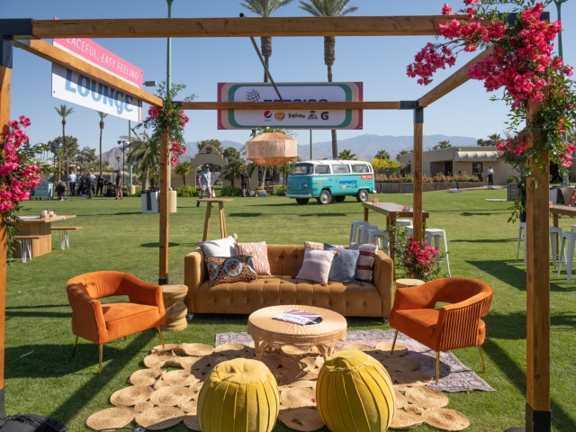 A large lounge area set up at the WAFC conference in Palm Desert, California.