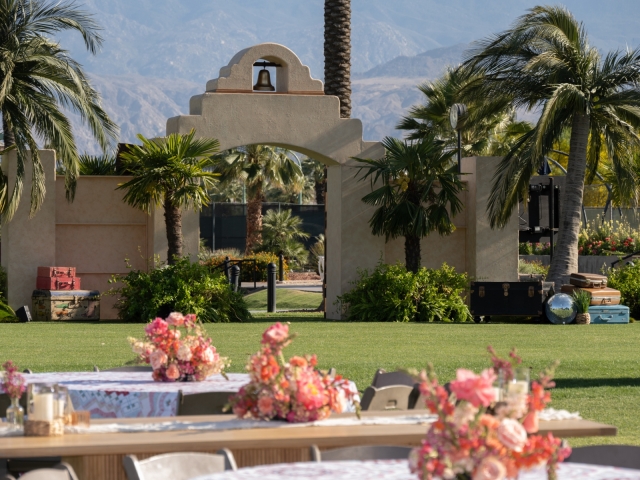 A view from the WAFC Conference in Palm Desert overlooking mountains.